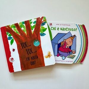 Bundle of Two Baby / Toddler Books in Italian